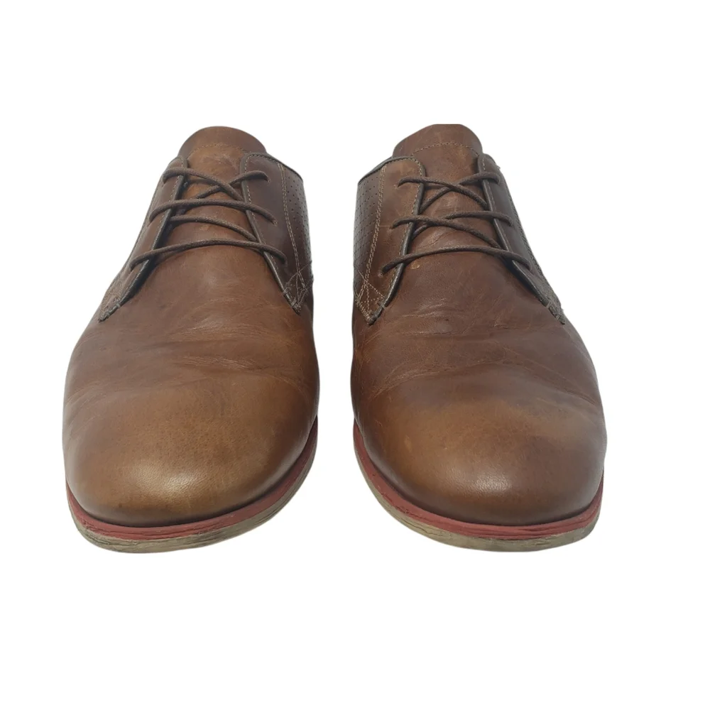 Steve Madden Tan Leather Shoes Size 13 Lace‎ Up St Annes